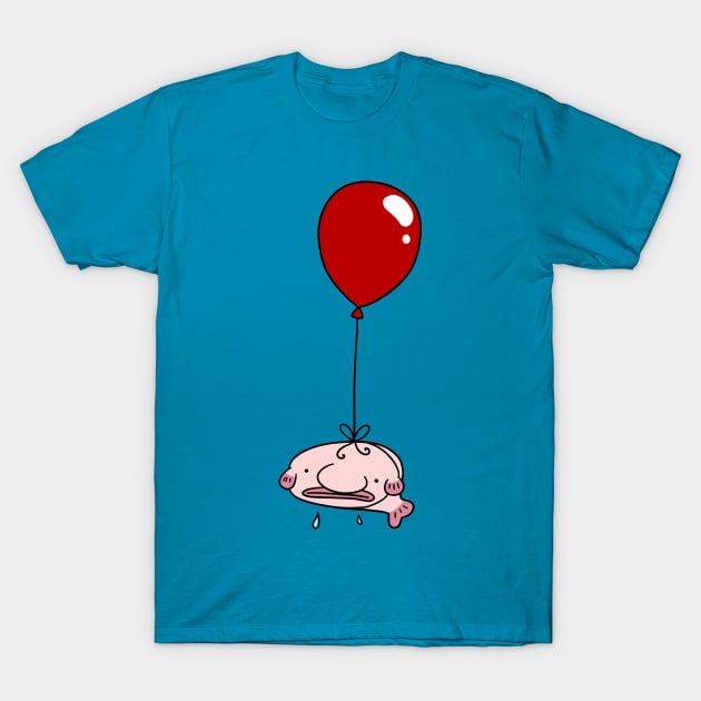 Balloon Blobfish T-Shirt by saradaboru